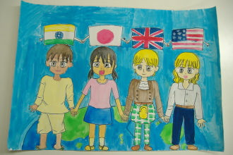 姫路ｸﾞﾘｰﾝﾗｲｵﾝｽﾞｸﾗﾌﾞ 国際平和ポスター